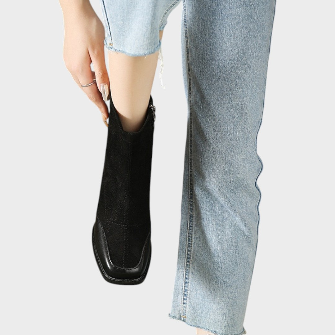 Verona | Botas de Antes con Detalles de Piel