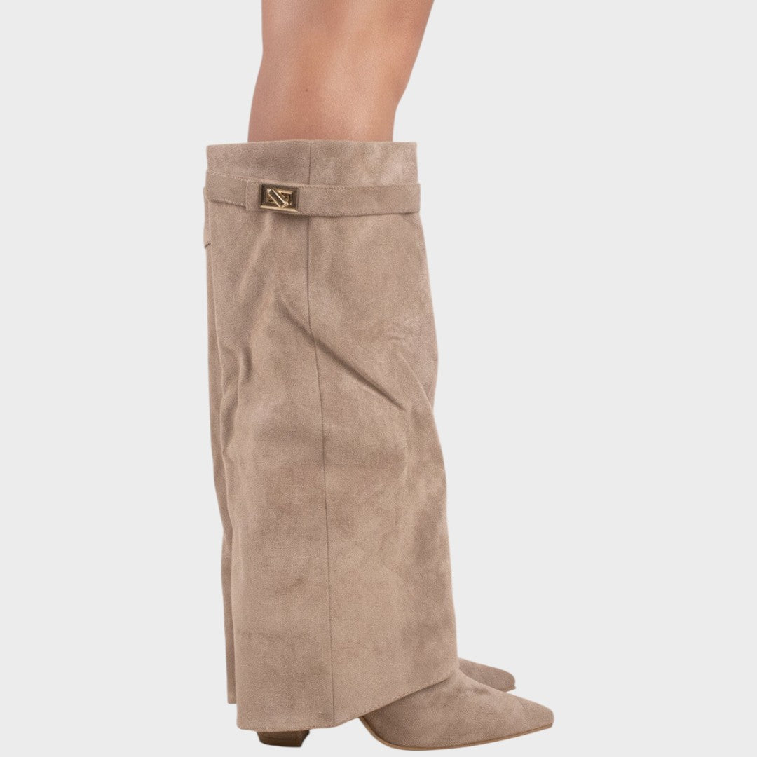 Lunara | Botas de Ante con Caña Alta