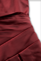 Nuria | Vestido midi satinado elegante