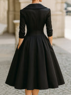 Nuria | Vestido midi satinado elegante