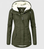María | Chaqueta de Invierno Impermeable con Capucha