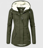 María | Chaqueta de Invierno Impermeable con Capucha