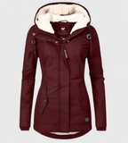 María | Chaqueta de Invierno Impermeable con Capucha