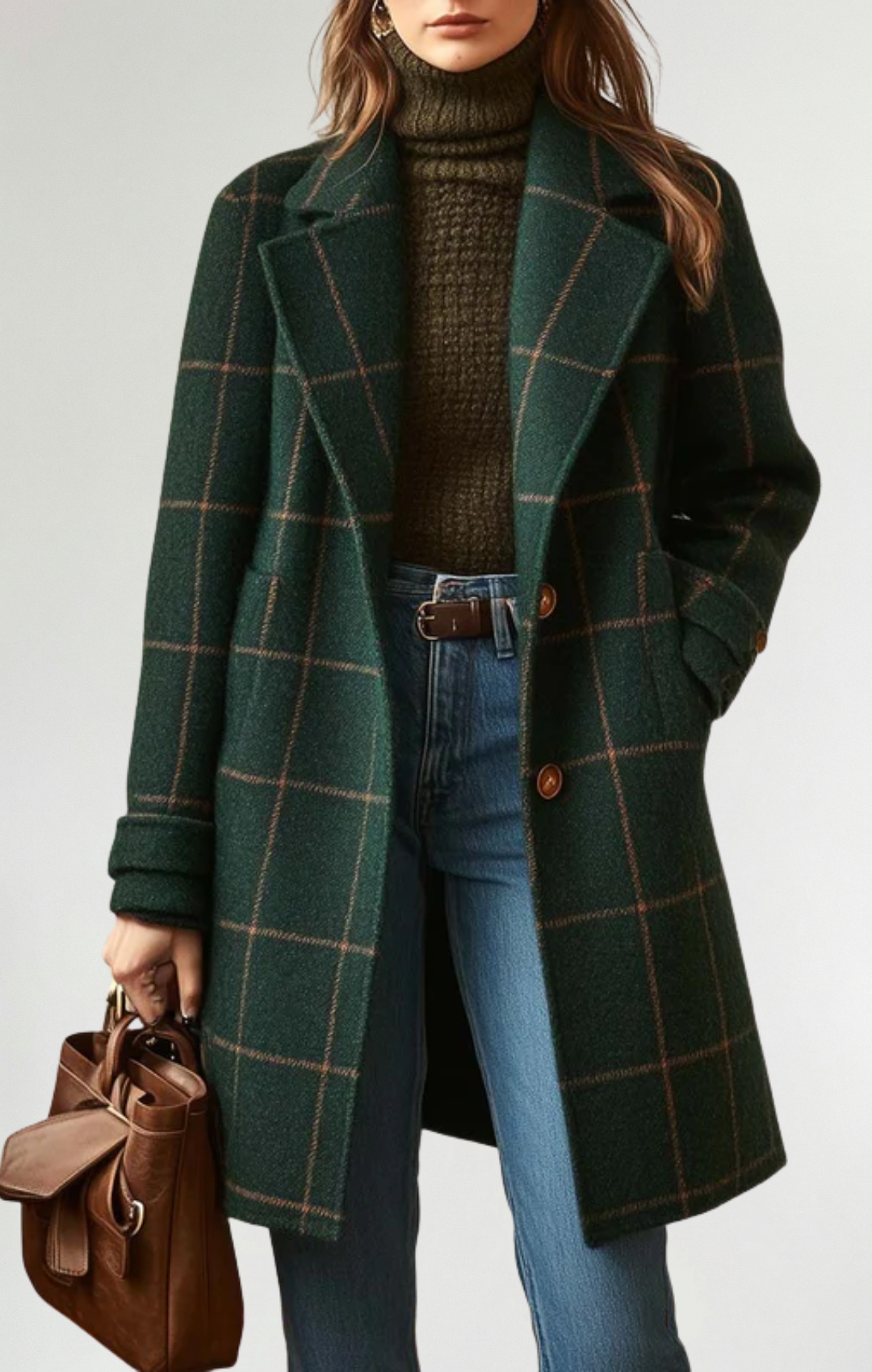 Fabiola | Abrigo clásico a cuadros