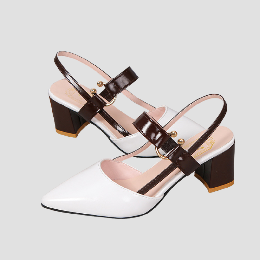 Nia | Sandalias Ortopédicas Con Tacón