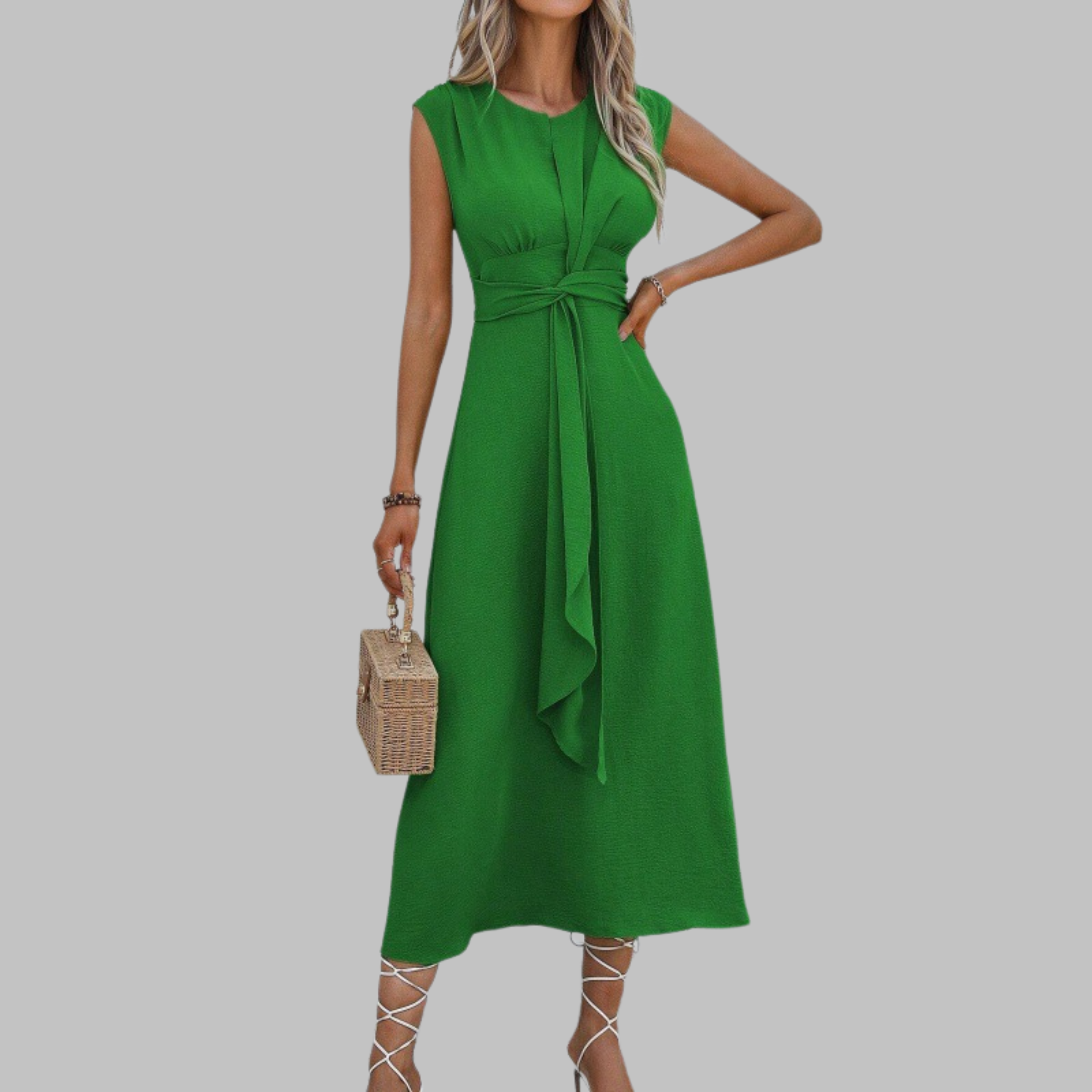 Patricia | Vestido maxi elegante azul