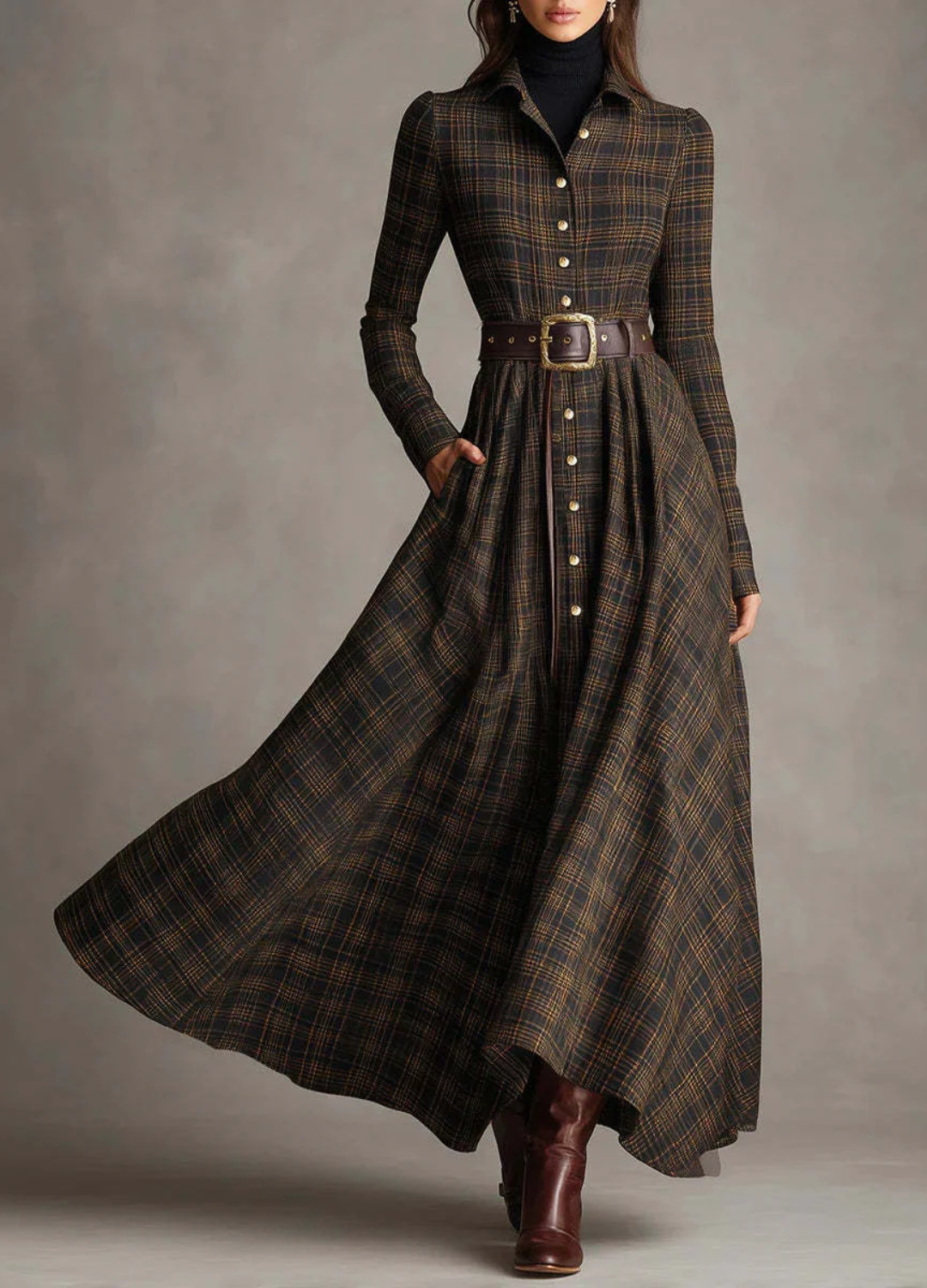 Sara | Vestido largo vintage