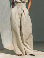 Inés | Conjunto minimalista de lino y algodón