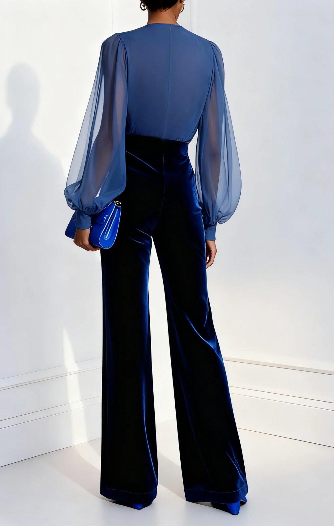 Lola | Mono de terciopelo de manga larga