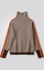 Susana | Jersey de cuello alto con rayas en contraste