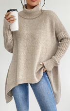 Raquel | Jerséy largo de cuello alto