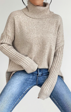 Raquel | Jerséy largo de cuello alto