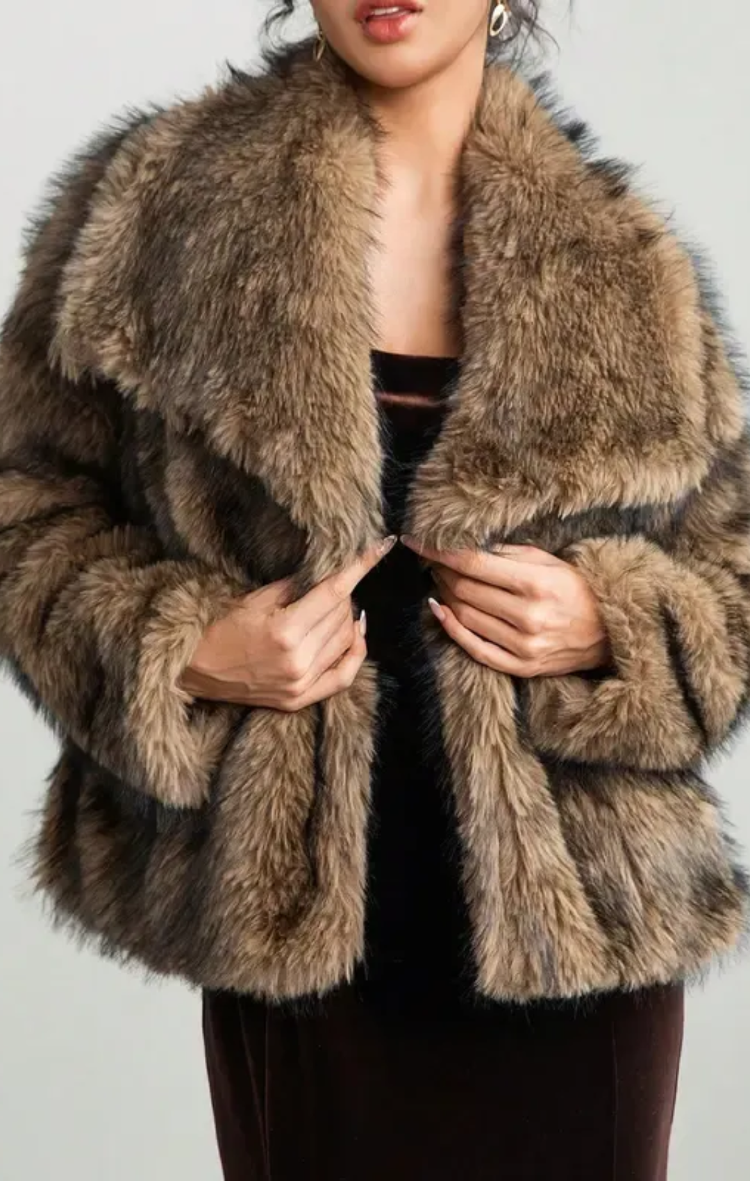 Julia | Chaqueta de cuello peludo