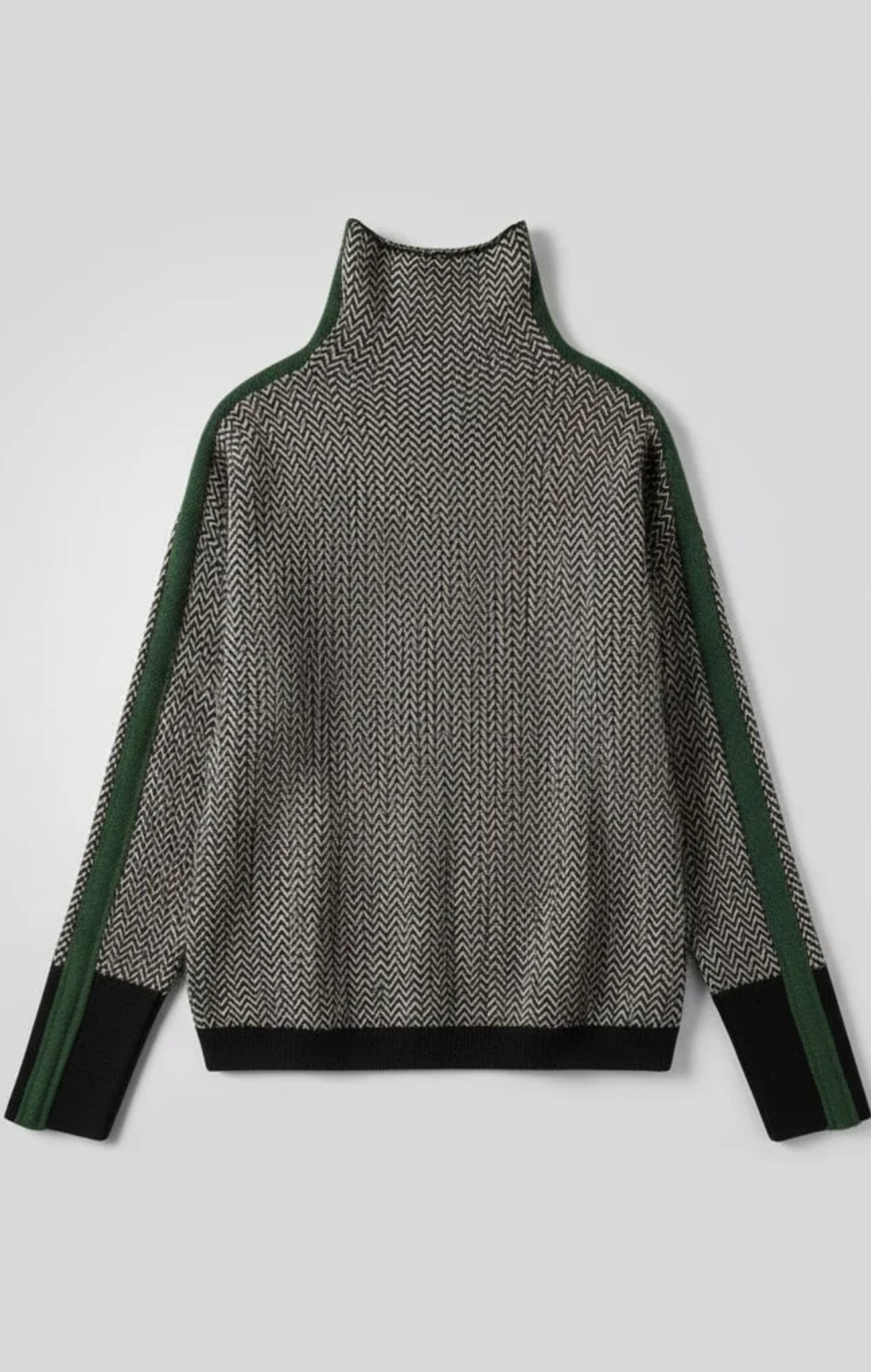 Susana | Jersey de cuello alto con rayas en contraste