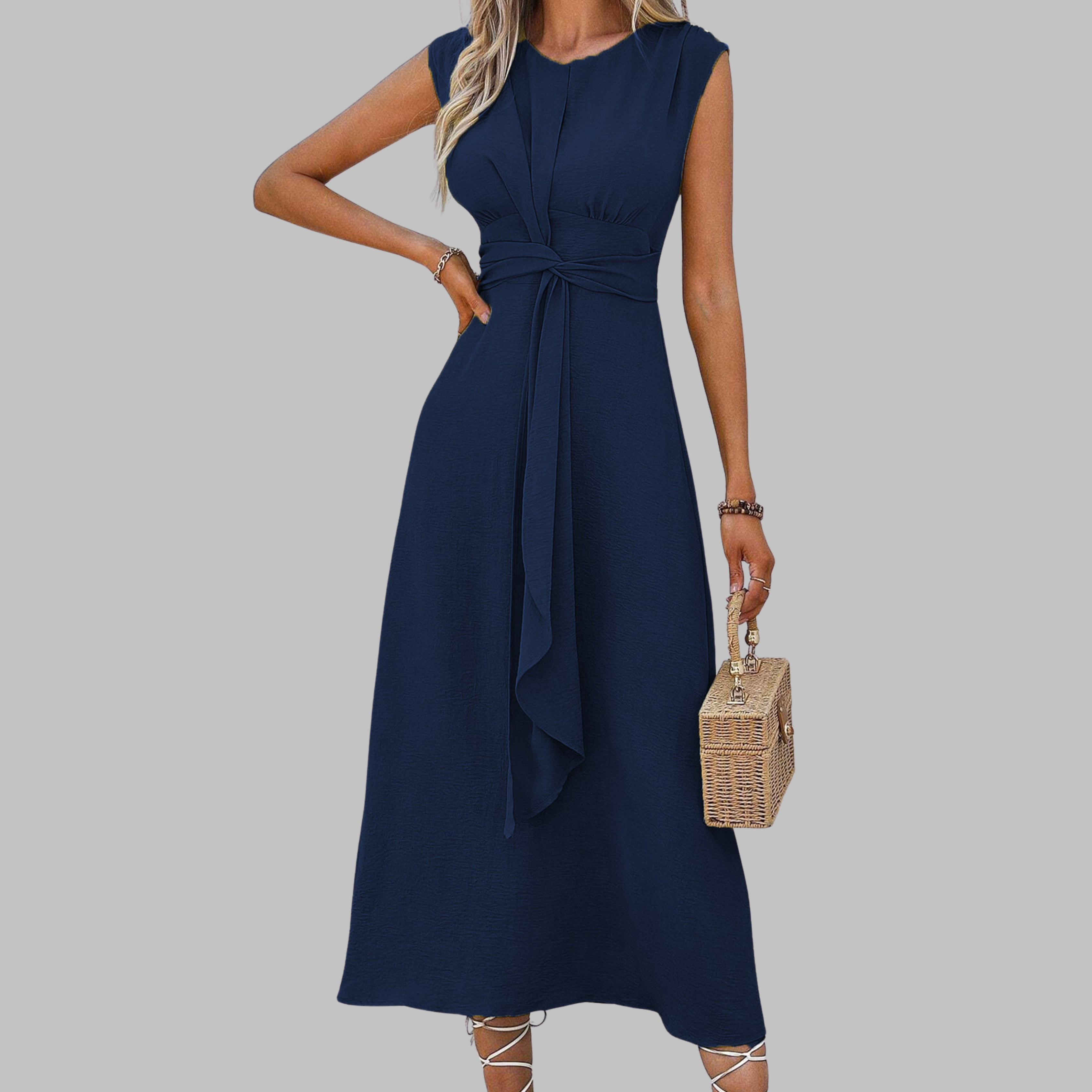 Patricia | Vestido maxi elegante azul