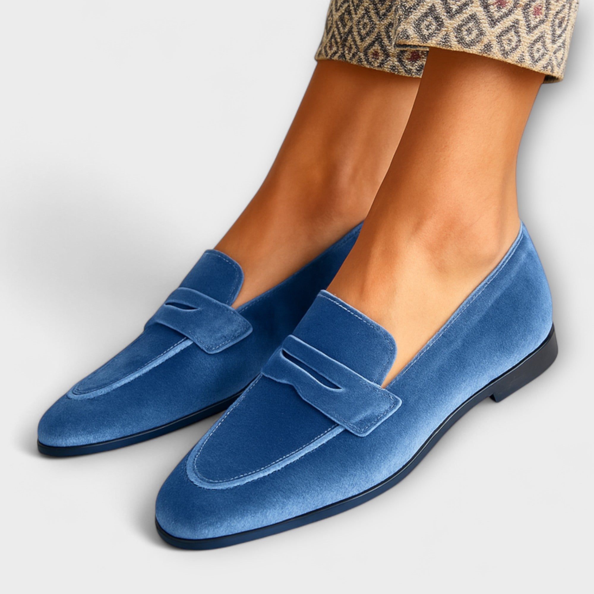 Luisa | Mocasines de terciopelo suaves y refinados