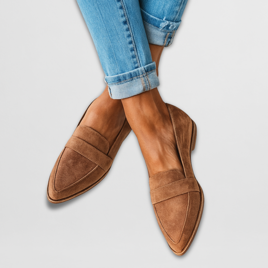 Nadia | Mocasines de ante suave y flexible