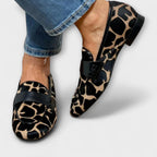 Leonor | Mocasines con estampado leopardo