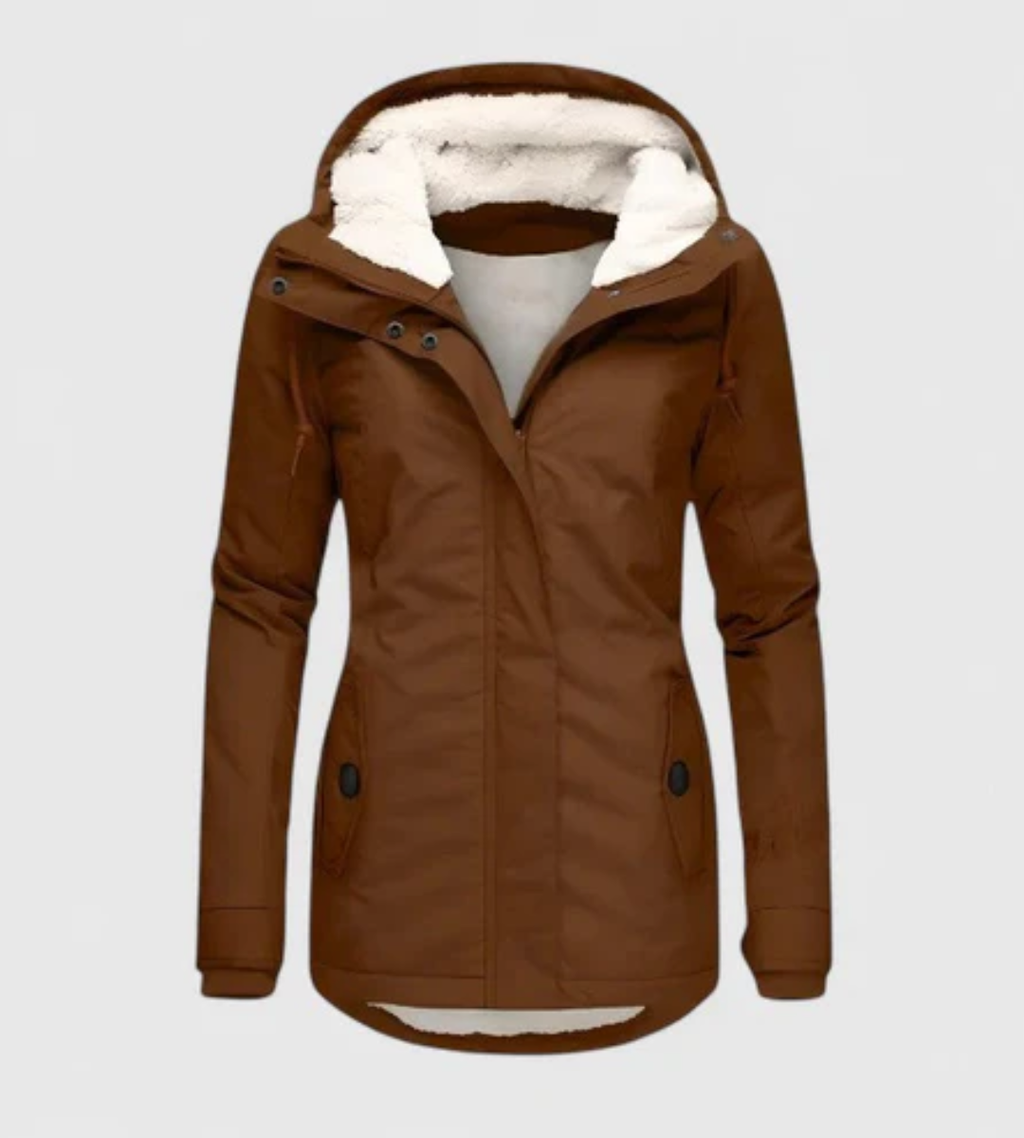 María | Chaqueta de Invierno Impermeable con Capucha