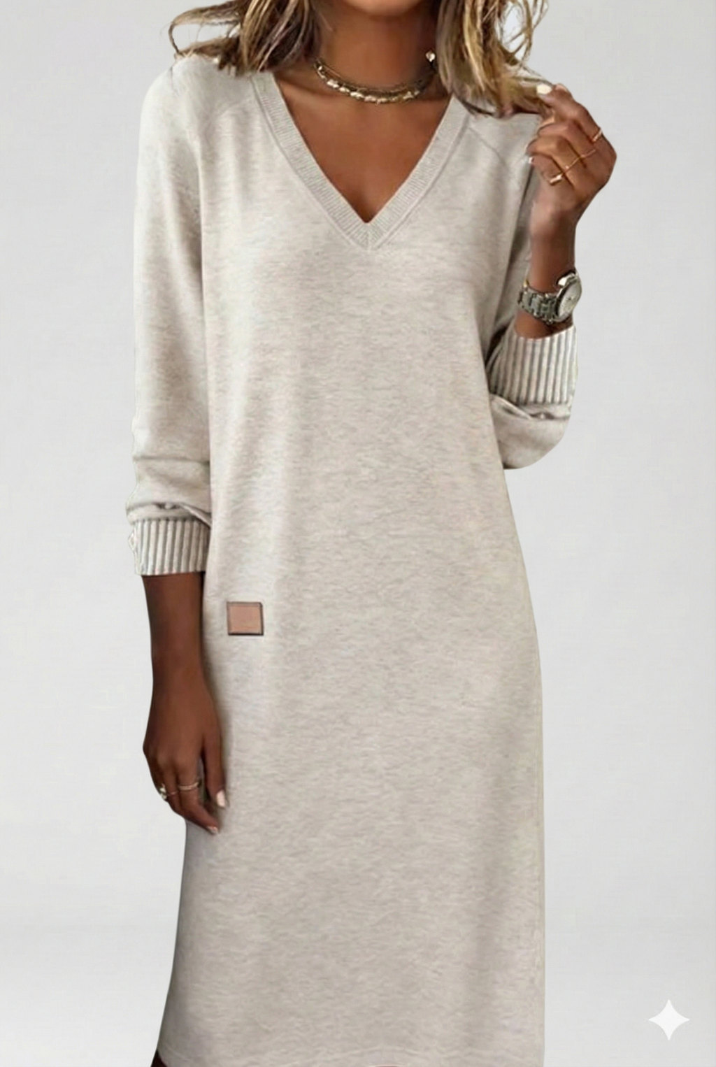 Silvia | Vestido largo de punto suave