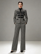 Adriana | Conjunto Tweed Elegante de Chaqueta y Pantalón
