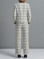 Camila | Conjunto Tweed Elegante de Chaqueta y Pantalón