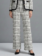 Camila | Conjunto Tweed Elegante de Chaqueta y Pantalón