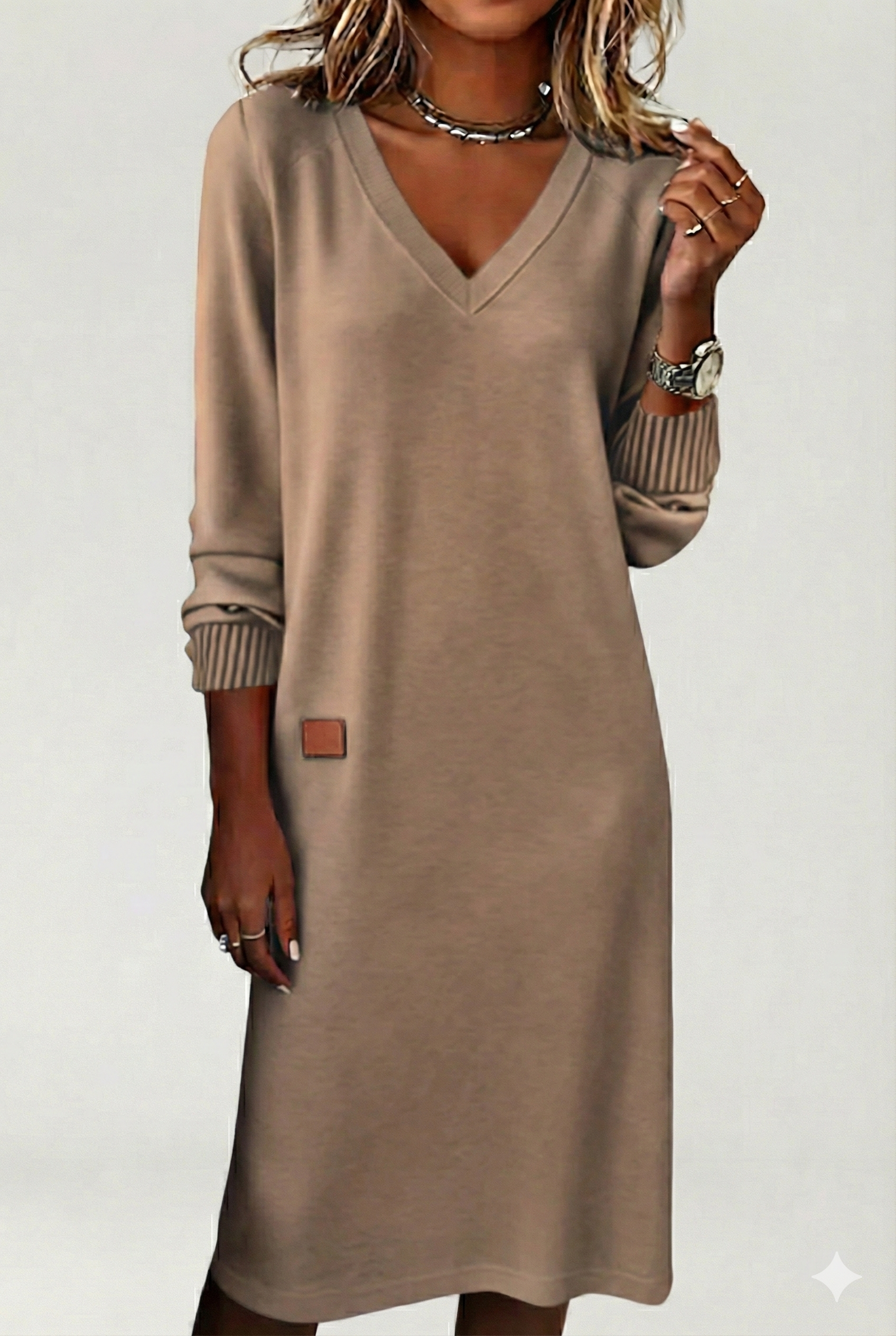 Silvia | Vestido largo de punto suave