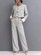 Isabela | Conjunto Elegante de Chaqueta Corta y Pantalón