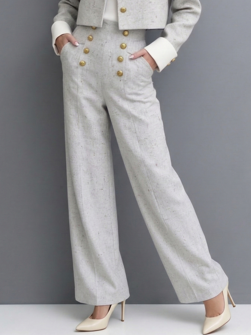 Isabela | Conjunto Elegante de Chaqueta Corta y Pantalón