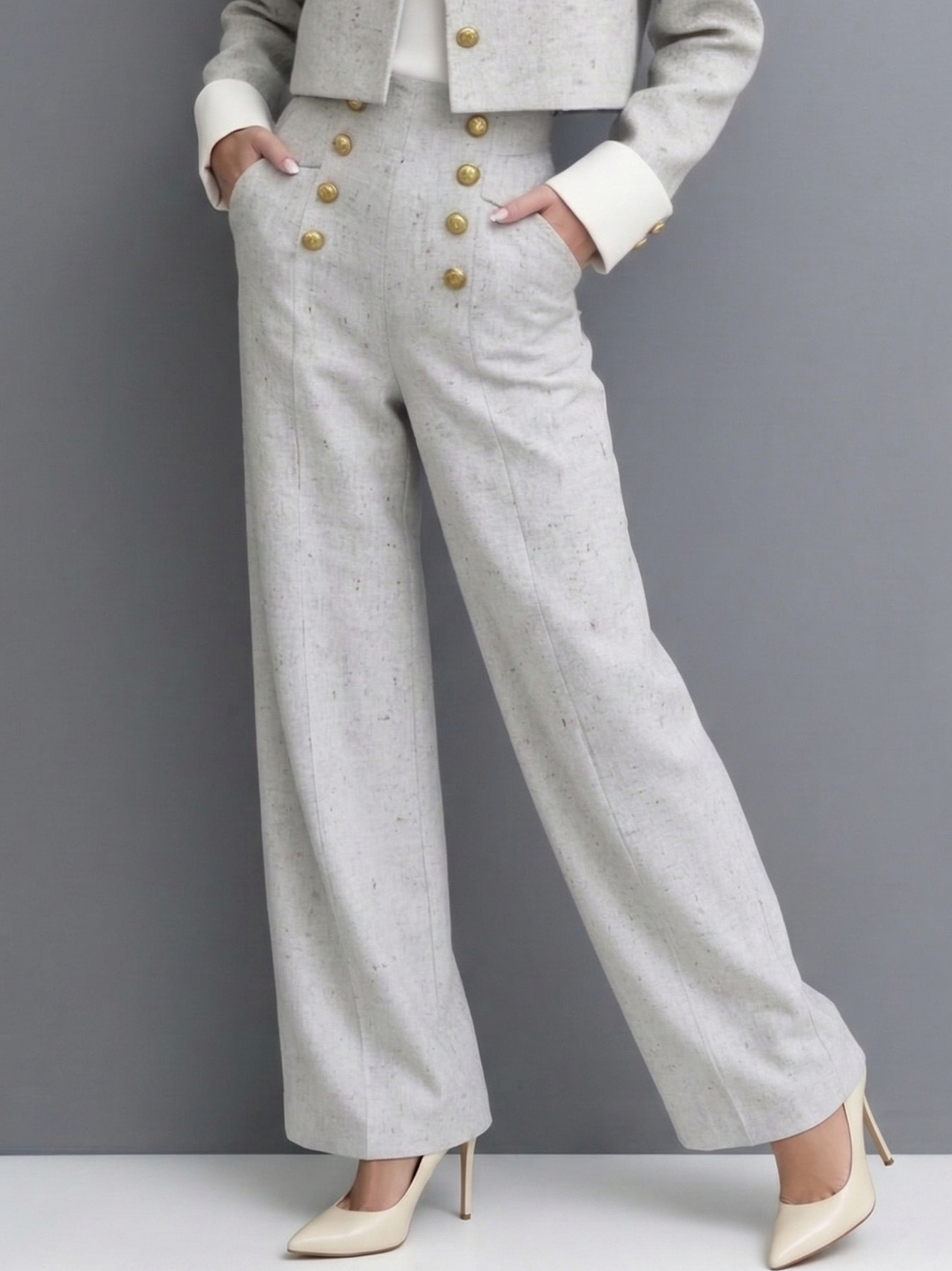 Isabela | Conjunto Elegante de Chaqueta Corta y Pantalón