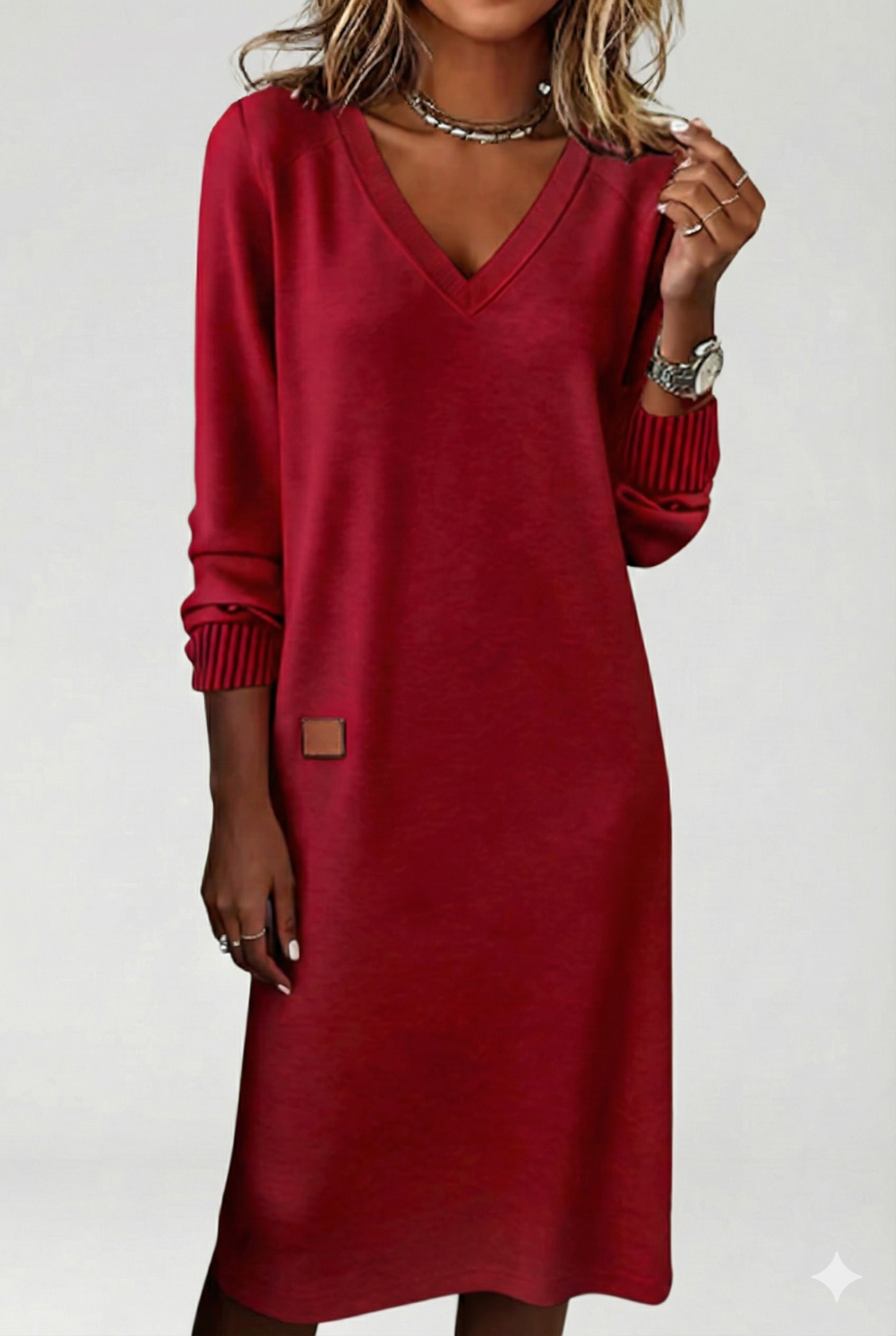 Silvia | Vestido largo de punto suave