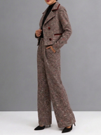 Marina | Conjunto Tweed Elegante de Chaqueta y Pantalón