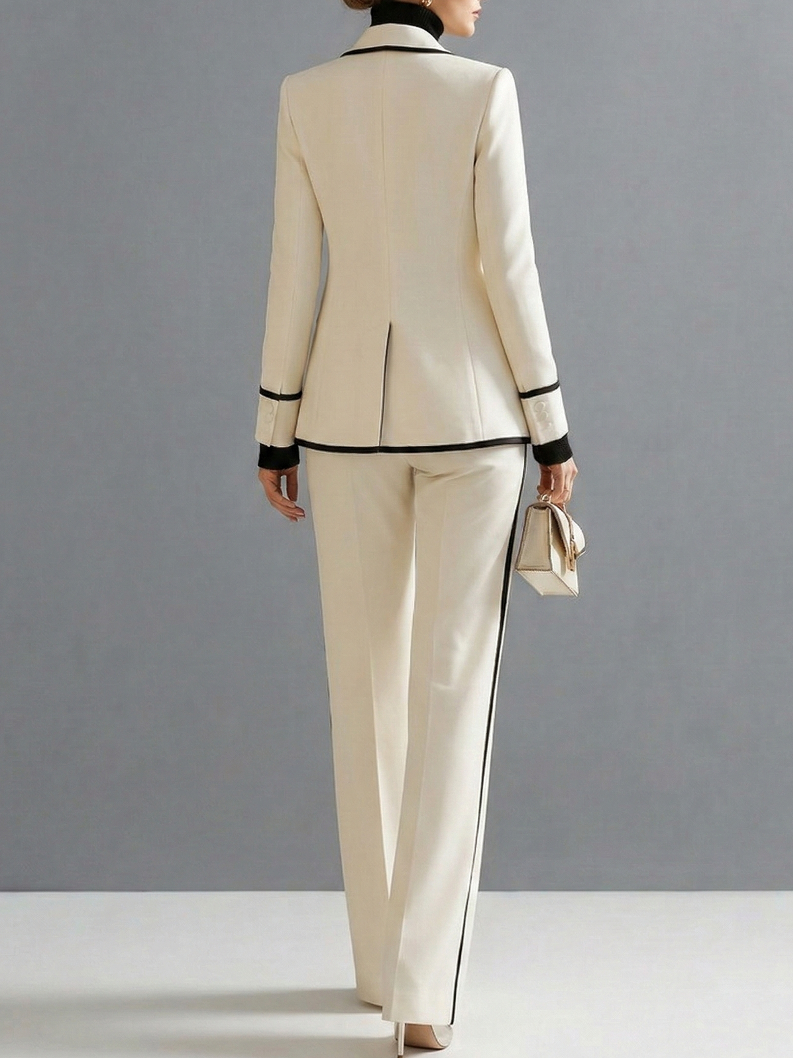 Belén | Conjunto Sastre Elegante con Ribete en Contraste