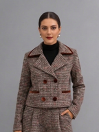 Marina | Conjunto Tweed Elegante de Chaqueta y Pantalón