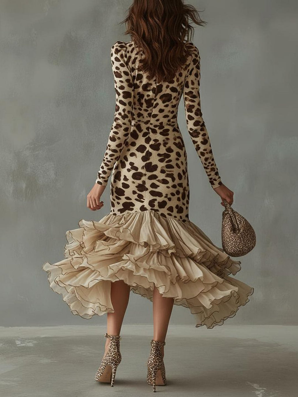Carmen | Vestido Leopardo de Silueta Favorecedora