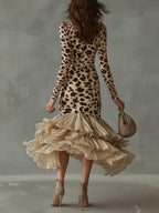 Carmen | Vestido Leopardo de Silueta Favorecedora