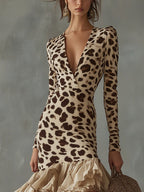Carmen | Vestido Leopardo de Silueta Favorecedora