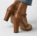 Nuria | Tacones con plataforma discreta
