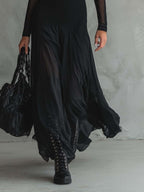 Clara | Vestido largo de tul elegante para entretiempo