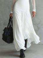 Clara | Vestido largo de tul elegante para entretiempo
