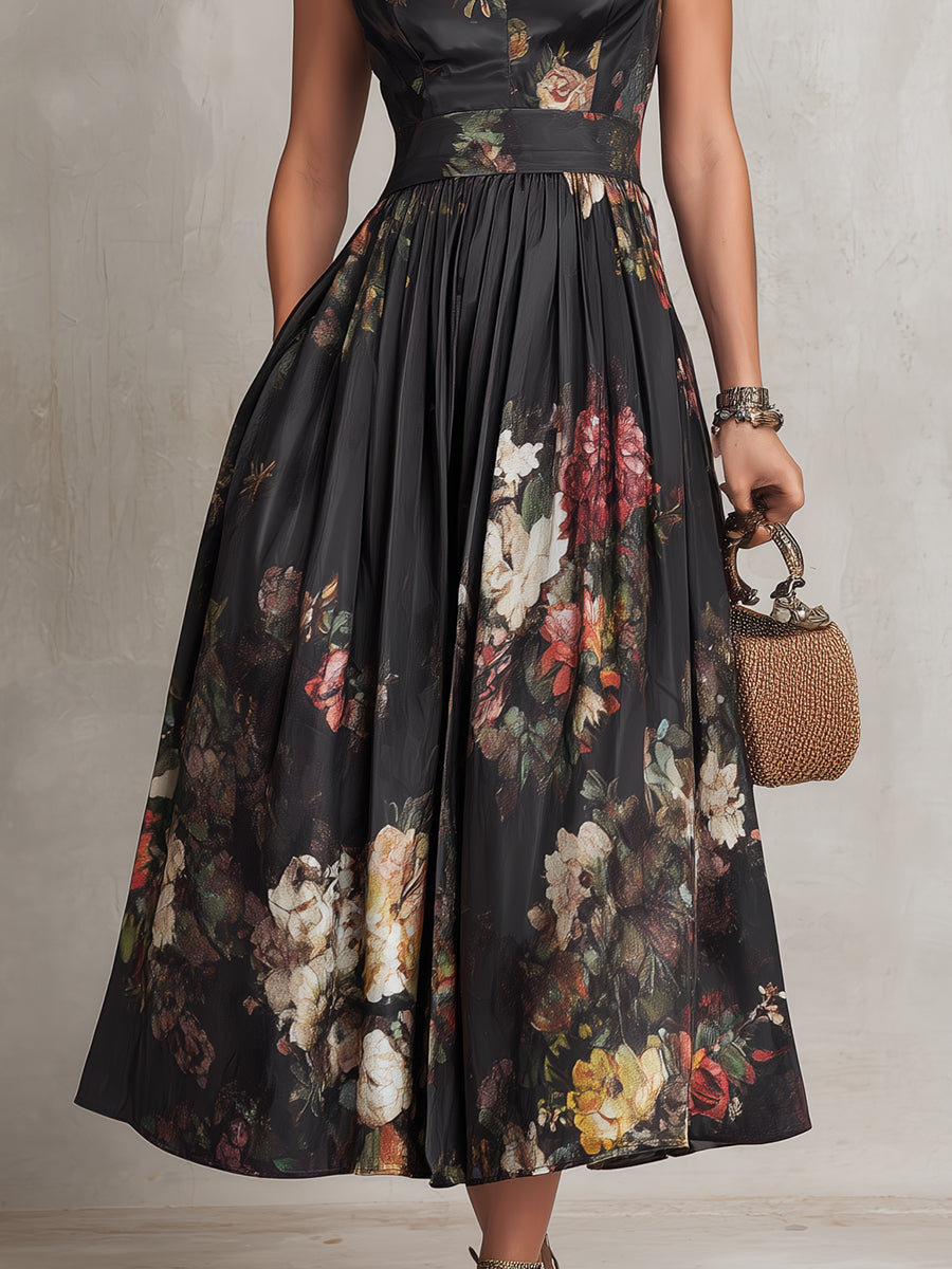 Marisa | vestido midi floral elegante