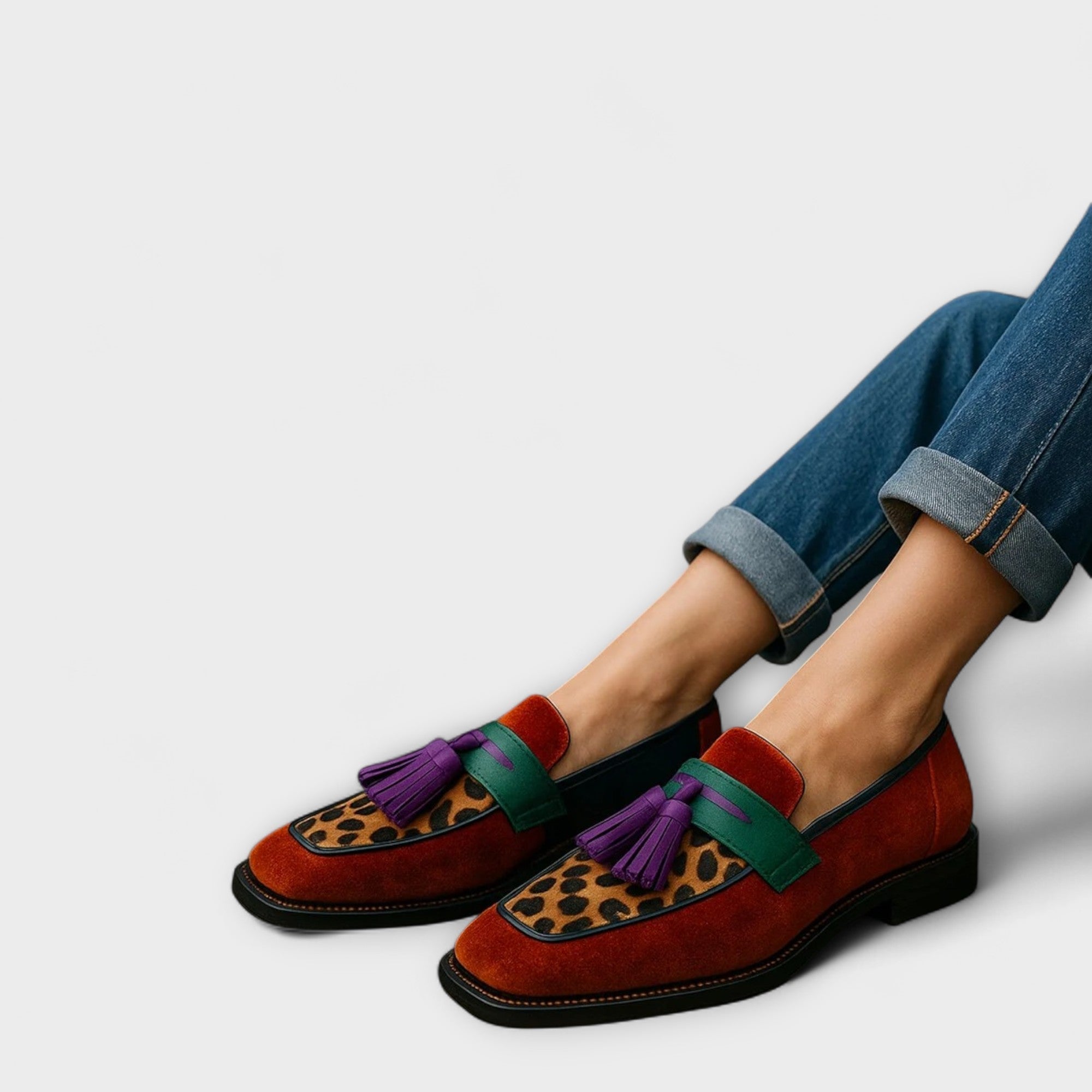Irene | Mocasines multicolor con diseño moderno