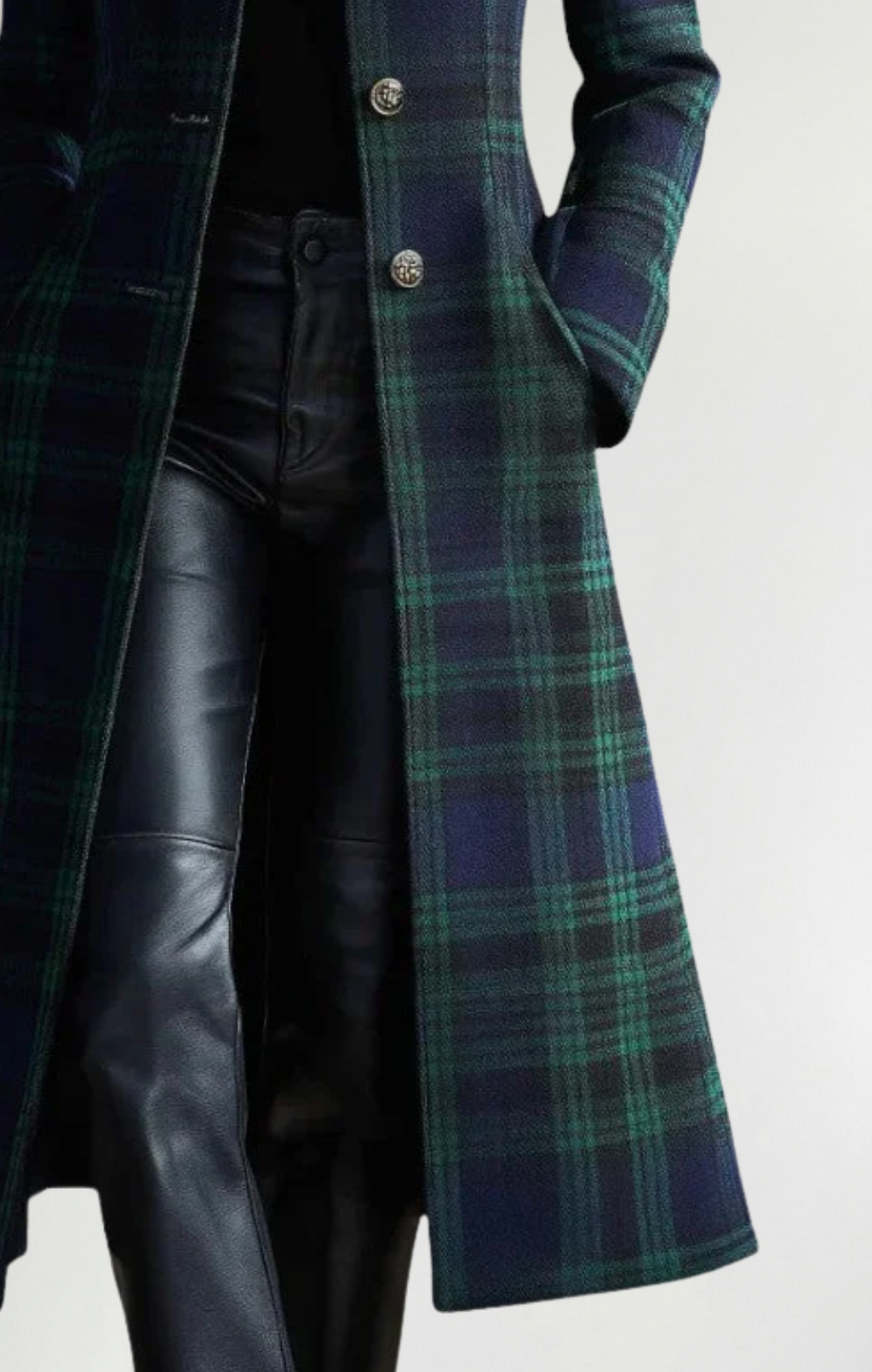 Rebeca | Abrigo elegante a cuadros atemporal