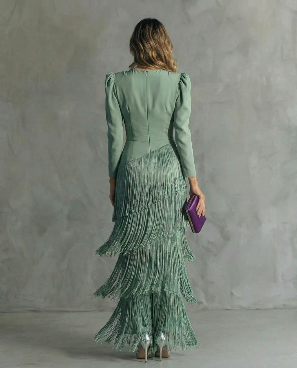 Nerea | Vestido elegante con flecos