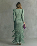 Nerea | Vestido elegante con flecos