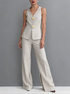 Valeria | Conjunto Elegante de Chaleco y Pantalón