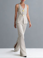 Valeria | Conjunto Elegante de Chaleco y Pantalón