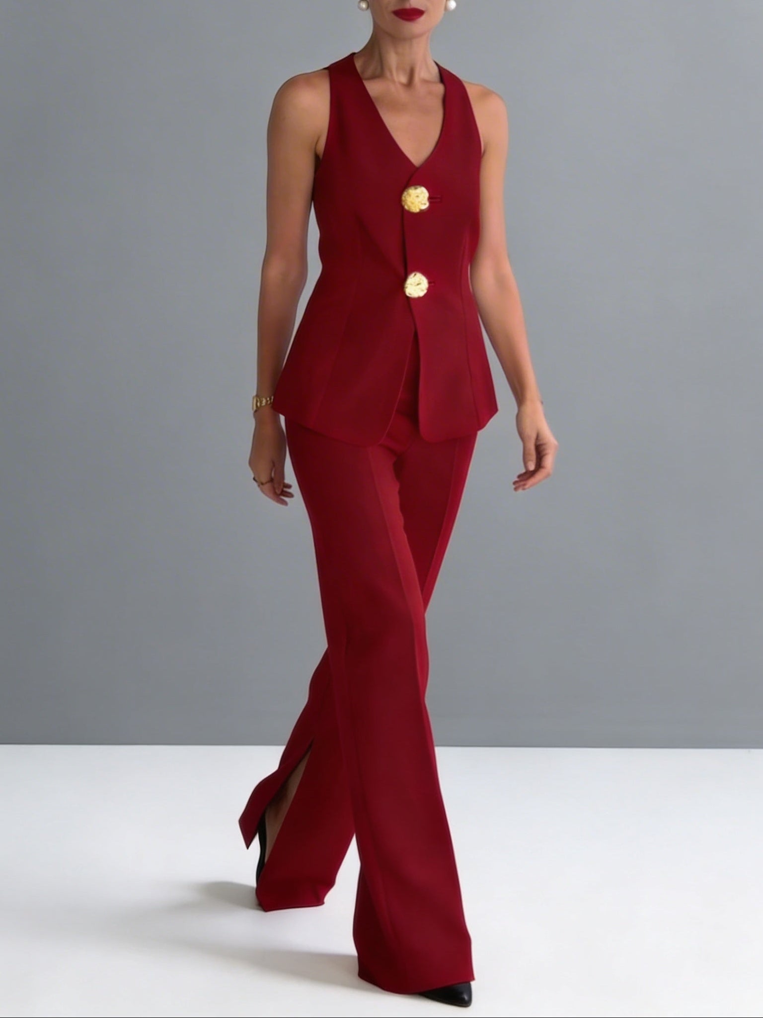 Valeria | Conjunto Elegante de Chaleco y Pantalón
