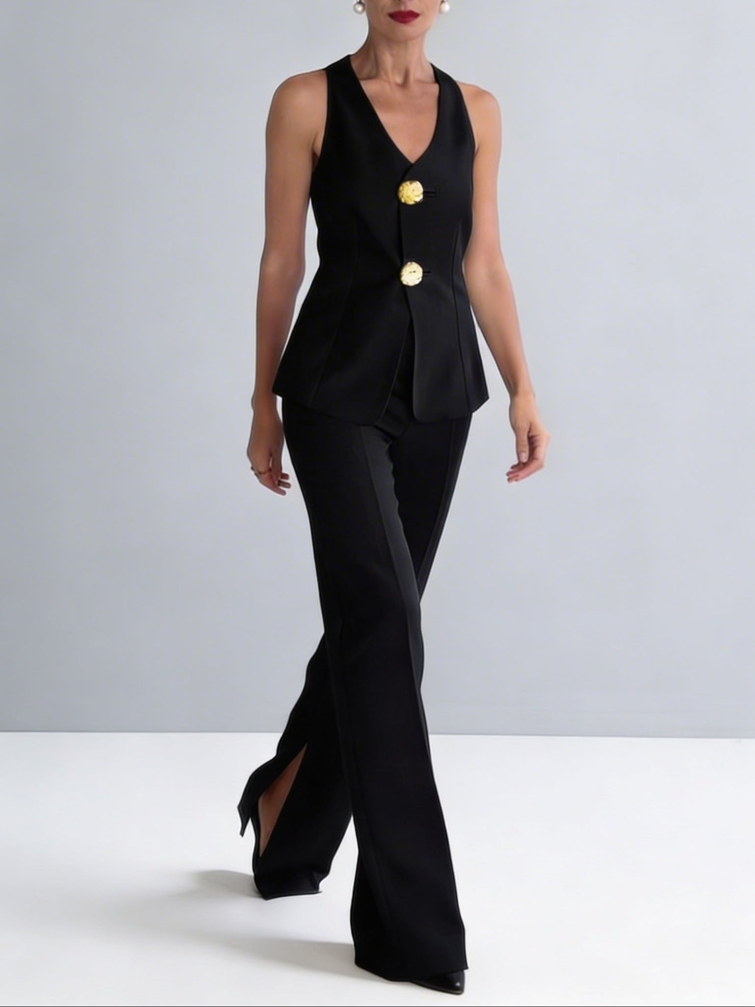 Valeria | Conjunto Elegante de Chaleco y Pantalón